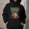 Unearth A Story Fox Reads a Book Graphic Youth Hoodie