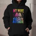 My Wife Is My Favorite Author Book Writer Writing Husband Graphic Youth Hoodie