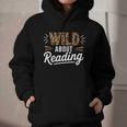 Wild About Reading Books Reader Lover Bookworm Leopard Print Graphic Youth Hoodie