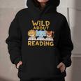 Wild About Reading Cute Animal Book Lover Kids Graphic Youth Hoodie