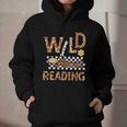 Wild About Reading Teacher Reading Books Back To School Graphic Youth Hoodie