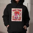 Women's Read Your Heart Out Groovy Bookish Valentine Day Women Girls Graphic Youth Hoodie