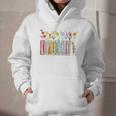 Applied Behavior Analysis Book Wildflower ABA RBT Therapist Premium Tri-Blend Graphic Youth Hoodie