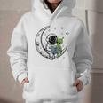 Astronaut Reading Book To Alien Moon Space Astronomy Graphic Youth Hoodie