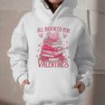 All Booked For Valentine Books Lover Teacher Floral Graphic Youth Hoodie