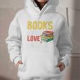 Books Are My Love Language Stack Graphic Youth Hoodie