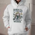 Born To Read Forced To Work Bookish Girl Book Lover Graphic Youth Hoodie