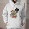 Cat And Books Flowers Reading Club Cat Lover Bookworm Graphic Youth Hoodie Cat And Books Flowers Reading Club Cat Lover Bookworm Graphic Youth Hoodie