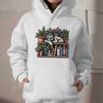 Cosy Sloth In Bookshelf With Plants Graphic Youth Hoodie