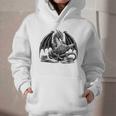 Dragon Reading Book Bookworm Books Dragon Learning Graphic Youth Hoodie