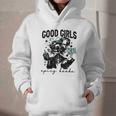 Good Girls Read Spicy Skeleton Book Club Graphic Youth Hoodie