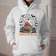 Haunted By My TBR Boo Halloween Book Lover Librarian Graphic Youth Hoodie