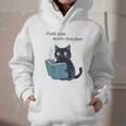 Just One More Chapter Bookworm Cat Book Lover Graphic Youth Hoodie