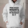 How Many Nights A Week Should You Be Reading 6-7 Book Lover Graphic Youth Hoodie