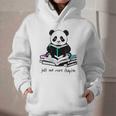 Panda Reading Chapter Books Graphic Youth Hoodie