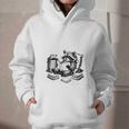 Raccoon Reading A Book Vintage Trash Reader Graphic Youth Hoodie