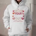 Read Your Heart Out Teacher Valentines Day Reading Book Love Graphic Youth Hoodie Read Your Heart Out Teacher Valentines Day Reading Book Love Graphic Youth Hoodie