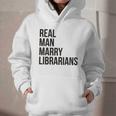 Real Men Marry Librarians – Book Lover Husband Graphic Youth Hoodie