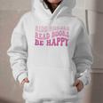Ride Horses Read Books Be Happy Groovy Book Horse Premium Graphic Youth Hoodie