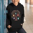 67 Days In The Books Reading Teacher 67th Day Of School Graphic Youth Hoodie
