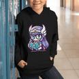 Adorable Book Lover Valkyrie With Reading Glasses Cute Graphic Youth Hoodie Adorable Book Lover Valkyrie With Reading Glasses Cute Graphic Youth Hoodie