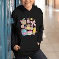 Apple Disco Pencil Books Bow Teacher Student Back To School Graphic Youth Hoodie