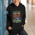 Ask Me What I'm Reading Bookworm Librarian Reader Graphic Youth Hoodie