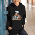 Bigfoot Reading a Cookbook Graphic Youth Hoodie