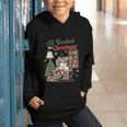All Booked For Christmas Cute Bookish Cat Lover Graphic Youth Hoodie