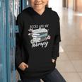 Books Are My Therapy Summer Reading Book Lovers Graphic Youth Hoodie