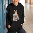 Bookworm Corgi Reading Books Drinking Coffee Dog Lover Graphic Youth Hoodie Bookworm Corgi Reading Books Drinking Coffee Dog Lover Graphic Youth Hoodie