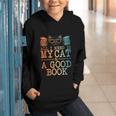 Cat & Book Art For Men Women Cat Librarian Novel Book Lover Graphic Youth Hoodie Cat & Book Art For Men Women Cat Librarian Novel Book Lover Graphic Youth Hoodie