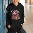 Chapter 67 Floral Book Stack Graphic Youth Hoodie