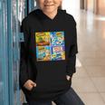 Comic Reader Comic Book Merch Vintage Reading Comic Books Graphic Youth Hoodie Comic Reader Comic Book Merch Vintage Reading Comic Books Graphic Youth Hoodie