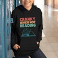 Cranky When Not Reading Retro Vintage Book Lover Graphic Youth Hoodie
