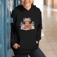 Cute Baby Highland Cow Reading Book Lover Toddler Graphic Youth Hoodie Cute Baby Highland Cow Reading Book Lover Toddler Graphic Youth Hoodie
