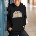 Cute Cat Sleeping On Books Graphic Youth Hoodie