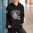 English Bulldog Dog Reading Book 67 Six Seven Meme Graphic Youth Hoodie