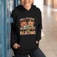Fall In Love With Reading Autumn Pumpkin Teacher Book Lover Graphic Youth Hoodie