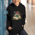 Floral Book Bloom Wildflowers Literature Nature Fantasy Graphic Youth Hoodie