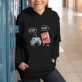 Gamer Book Lover Girl Women Bookworm Video Gaming Daughter Graphic Youth Hoodie