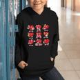 Heart Reading Books Valentine’s Day Girl And Boy Book Lovers Graphic Youth Hoodie