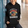 I'm With The Banned Stack Of Books Vintage Sunset Retro Graphic Youth Hoodie I'm With The Banned Stack Of Books Vintage Sunset Retro Graphic Youth Hoodie