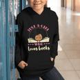 Just a Girl Who Loves Books African American Book Nerd Lover Graphic Youth Hoodie