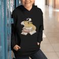 Be Kind Stay Weird Read Books Cute Dragon Graphic Youth Hoodie