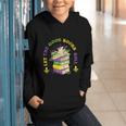 Let The Good Books Roll Mardi Gras Reading Graphic Youth Hoodie Let The Good Books Roll Mardi Gras Reading Graphic Youth Hoodie