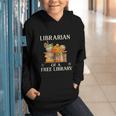 Librarian Of a Free Library Floral Book Lover Graphic Youth Hoodie