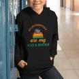 My Life Essentials Are Cat And Books Graphic Youth Hoodie