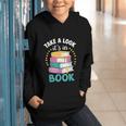 Take a Look It's In a Book Teacher Reading Apparel Graphic Youth Hoodie Take a Look It's In a Book Teacher Reading Apparel Graphic Youth Hoodie
