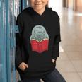 Manatee Reading Books Sea Animal Manatee Graphic Youth Hoodie